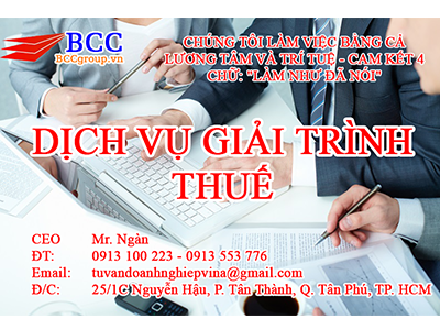 Dịch vụ giải trình thuế